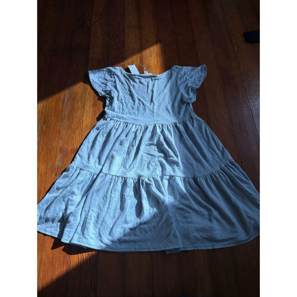 NWT See You Monday Blue Tiered Dress - Picture 4 of 5